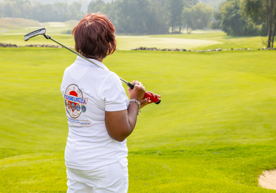 Power Collection Veterans Life USA Back Logo Polo